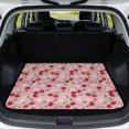 thumbnail image 1 of XYZCANDO Cherry Daisy Car Trunk Mat 29" x 39", All-Weather Polyester Cargo Liner with Non-Slip Backing, Easy-Clean Stitched Edge Protector for SUVs, Sedans and Trucks, 1 of 7