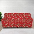 thumbnail image 1 of XYZCANDO Christmas Candy Cane Couch Covers Chair Sofa Covers Stretch Printed Armchair Slipcover Couch Cushion Covers Washable Furniture Protection for Pet Kids, 1 of 6