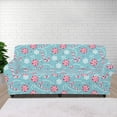 thumbnail image 1 of XYZCANDO Christmas Candy Cane Stretch Sofa Covers 1 Piece Cushion Couch Slipcovers Printed Sofa Covers for 1 Seater Couch Cover, 1 of 6
