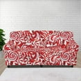 thumbnail image 1 of XYZCANDO Christmas Candy Couch slipcover for 1 Cushion Stretch Club Chair slipcover Washable Furniture Cover Cute Cover for Sofa, 1 of 6