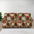 thumbnail image 1 of XYZCANDO Christmas Theme Armchair Slipcover, 1 Piece Stretch Chair Cover Armchair Cover for Living Room, 3 Seater Furniture, 1 of 6