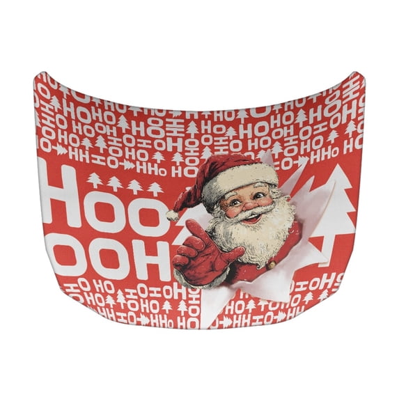 XYZCANDO Christmas Universal Car Hood Cover featuring Santa Ho Ho - Durable All-Weather Protection for Holiday Decor