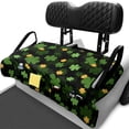 thumbnail image 1 of XYZCANDO Clover Shamrock Golf Cart Seat Cover - Non-Slip Washable Terry Cloth with 4 Storage Pockets for 2-Seat Golf Carts, 1 of 9