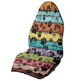 thumbnail image 1 of XYZCANDO Colored Wooden Paw Print Pattern Terry Cloth Car Seat Covers Sweatproof, Suitable for Bucket Seat Van Truck Seat, Car Seat Protector, for Vans Trucks, 1 of 6