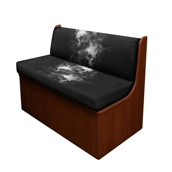 XYZCANDO Cool Skull RV Dinette Cushion Covers Comfortable RV Accessories for Inside Loveseat Sofa Chair Cover Furniture Protector Washable Sofa Covers for 2 Cushion Couch