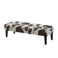 thumbnail image 1 of XYZCANDO Cow Print Pattern Polyester Spandex Bench Covers with Abrasion Resistant, Breathable Stain Resistant Bench Seat Cover for Dining Room, 1 of 9