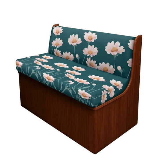 XYZCANDO Cute Daisy RV Dinette Cushion Covers RV Accessories Furniture Covers Comfortable Bench Cushion Universal Loveseat Sofa Chair Cover Furniture Protector Slipcovers Green