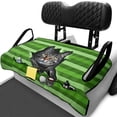 thumbnail image 1 of XYZCANDO Cute Tabby Cat Print Universal Golf Cart Seat Cover With 4 Storage Pockets - Non-slip Washable Golf Cart Accessory, 1 of 9