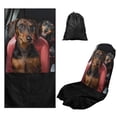 thumbnail image 1 of XYZCANDO Dachshund Car Seat Cover Towel Non Slip Backing Sweatproof Cushion Protector Removable Automotive Accessories with Storage Bag Universal Fit for Cars SUV Sedans, 1 of 7