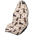thumbnail image 1 of XYZCANDO Dachshund Paw Prints Car Seat Towel Cover, Compatible with Van Truck Seat, Terry Cloth Car Seat Covers for Cars Vans Easy to Install, 1 of 7