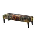 thumbnail image 1 of XYZCANDO Deer American Flag Print Elastic Dining Bench Covers, Stretch Polyester Spandex Bench Slipcover for Dining Room Bedroom, 1 of 9