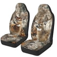 thumbnail image 1 of XYZCANDO Deer Car Seat Covers Front Seats Anti-Slip Camo Forest Automobile Front Seat Covers Removable Automotive Accessories Easy Installation Suitable for Most Cars,SUV,Sedan, 1 of 7