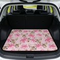 thumbnail image 1 of XYZCANDO Deer Pink Bow Car Trunk Mat 29" x 39", All-Weather Waterproof Cargo Liner with Non-Slip Backing, Easy-Clean Stitched Edge Protector for SUVs, Sedans and Trucks, 1 of 7
