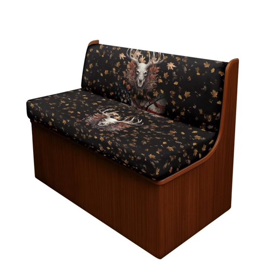 XYZCANDO Deer RV Dinette Cushions Stretchable RV Decor Universal Sofa Slip Covers for 2 Seat Cushion Couch Slip Covers for Loveseat Stylish Travel Trailer Accessories Camper Must Haves Black