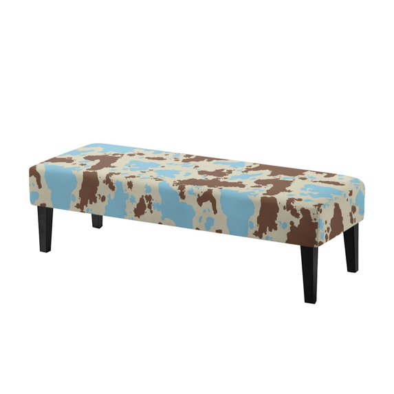 XYZCANDO Desert Camo Print Bench Slipcover, Pet Hair Resistant Dining Bench Covers Machine Washable Polyester Spandex Bench Seat Cushion Covers for Dining Room