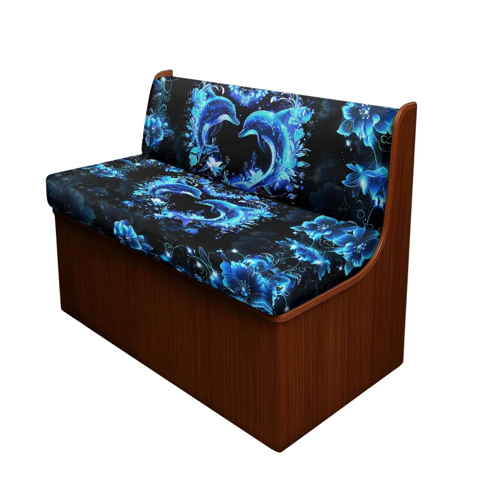 XYZCANDO Dolphin RV Dinette Cushion Covers Universal Camper Decor Washable Couch Cushion Covers Comfortable Furniture Covers for Sofa and Loveseat Couch Cover 2 Cushion Sofa Camper Must Haves Black