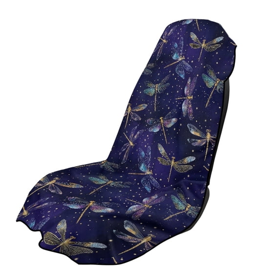XYZCANDO Dragonfly Pattern Washable Car Seat Cover Towel, Soft Sweatproof Stain Resistant Towel Cover for Trucks Cars SUVs