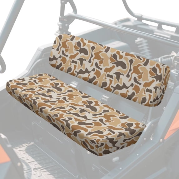 XYZCANDO Duck Camo UTV Seat Covers for Kawasaki Mule 4000 4010 Set of 2 UTV Seat Cover Accessory Part Easy Installation Bench Seats Covers Accessories Easy Installation