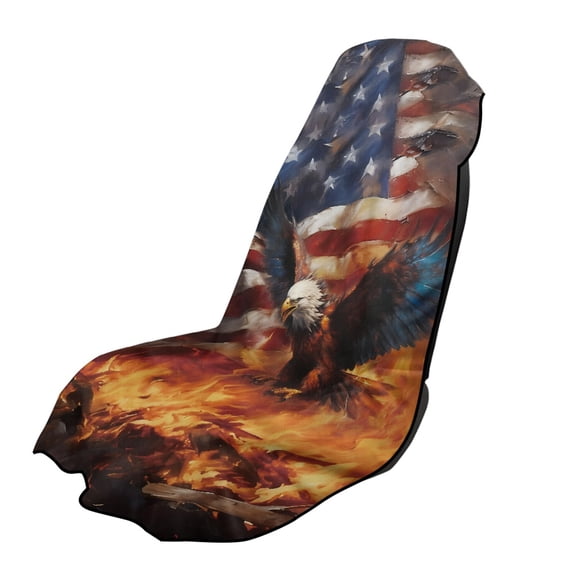 XYZCANDO Eagle Pattern Durable Car Seat Cover Towel, Comfortable Non-Slip Breathable Towel Cover for SUVs Trucks Van