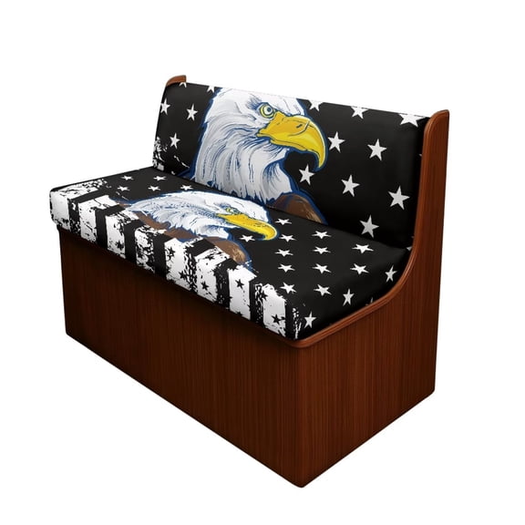 XYZCANDO Eagle RV Dinette Cushion Covers Stretchable RV Accessories Universal Couch Cover 2 Cushion Sofa Washable Sofa Slip Covers for 2 Seat Cushion Couch 1 Backrest Cover and 1 Bench Cover Black