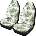 thumbnail image 1 of XYZCANDO Elastic Vehicle Seat Covers Auto Sedan SUV, Anti-Slip Washable Front Seats Protector 2 Pack Polyester Fabric Palm Tree Pattern, 1 of 10
