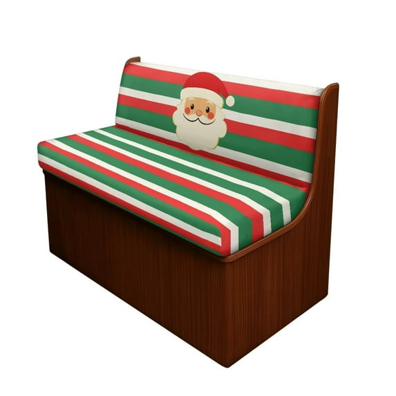 XYZCANDO Father Christmas RV Dinette Cushion Covers Universal Camper Accessories Washable Bench Cushion Sofa Slip Covers for 2 Seat Cushion Couch Loveseat Sofa Chair Cover