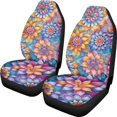 thumbnail image 1 of XYZCANDO Flowers Print Auto Seat Covers Soft Interior Decor Car Seat Covers car Front Seats SUV Front Seats, All-Season Anti-Slip Vehicle Cars, 1 of 10