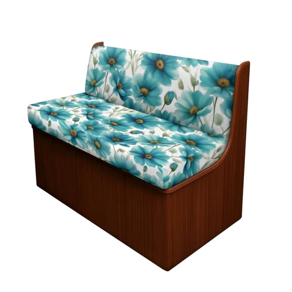 XYZCANDO Flowers RV Dinette Cushion Covers Breathable RV Booth Seat Covers, Washable, Suitable for Camper Caravan, Fit for RV Camper Car Bench Dinette Booth Seats