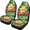 thumbnail image 1 of XYZCANDO Frog Pattern Car Seat Covers Easy to Install Comfortable Car Front Seat Covers Interior SUV Front Seats, Decorative Waterproof Auto Sedan, 1 of 10