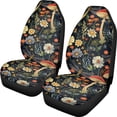 thumbnail image 1 of XYZCANDO Front Vehicle Seats Protector 2 pcs Car Seat Covers Car Front Seat Covers Easy Install Soft Truck Sedan, Rose Floral Pattern, 1 of 10