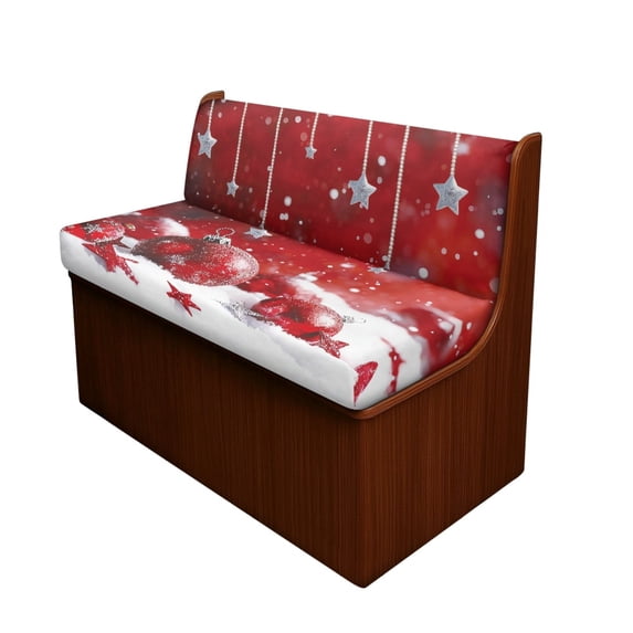 XYZCANDO Frosted Bauble Pattern Camper Cushion Covers Stretchy, Suitable for Dinette Booth Travel Trailer, RV Dinette Cushion Covers, for Sofa RV Camper Car Bench