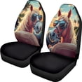 thumbnail image 1 of XYZCANDO Fun Front Car Seat Covers featuring Cool Horse Design - Breathable Waterproof Protective Set For Vehicles, 1 of 7