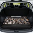thumbnail image 1 of XYZCANDO Funny Tiger Rear Cargo Protector 29" x 39", All-Weather Polyester Trunk Liner with Non-Slip Backing, Durable Easy Install Mat for SUVs, Sedans and Trucks, 1 of 7