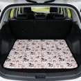 thumbnail image 1 of XYZCANDO Ghost Pink Bow Printed Trunk Mat 29" x 39", All-Weather Durable Cargo Liner with Non-Slip Backing, Easy-Clean Stitched Edge Protector for SUVs, Sedans and Trucks, 1 of 7