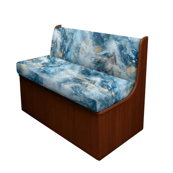 XYZCANDO Gold Accents Abstract RV Dinette Cushion Covers Elastic, for Camper Couch Suitable for Sofa Camper Cushion