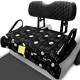 thumbnail image 1 of XYZCANDO Golf Ball Pattern Golf Cart Seat Cover with 4 Pockets - Washable Non-Slip Universal 2-Seat Protector for EZGO Yamaha Club Car, 1 of 8