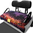 thumbnail image 1 of XYZCANDO Golf Cart Seat Cover with Front Pockets Soft, Compatible with Sports Club Car Seat Golf Cart Seats Cushion Covers(Palm Tree Sunset Print), 1 of 8