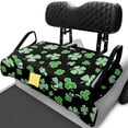 thumbnail image 1 of XYZCANDO Green Shamrock 2 Passenger Golf Cart Seat Cover | Non-Slip Washable Terry Cloth with 4 Storage Pockets | Fits EZGO Club Car Yamaha, 1 of 8