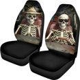 thumbnail image 1 of XYZCANDO Halloween Front Car Seat Covers featuring Skeleton Design - Breathable Durable Protective Set Of 2, 1 of 10