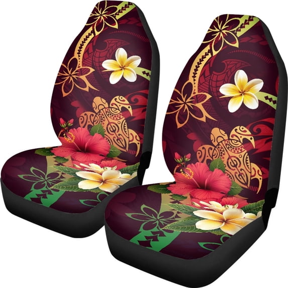 XYZCANDO Hawaiian Hibiscus Car Seat Covers for Man Protector Auto Seat Covers Soft Anti-Slip, for Truck SUV Van