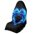 thumbnail image 1 of XYZCANDO Heart-Shaped Dolphin Pattern Towel Car Seat Cover Machine Washable, for Truck Seat Van Bucket Seat Suitable for Trucks Cars, 1 of 5