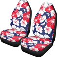 thumbnail image 1 of XYZCANDO Hibiscus Flowers Front Seat Cover Stretchy Anti-Slip Car Seat Covers Interior Car Interior, Easy to Install Protector Truck Vehicle, 1 of 10