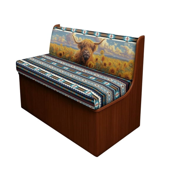 XYZCANDO Highland Cow RV Couch Cover Stretch, for Station Wagon Loveseat Sofa Suitable for RV Camper Car Bench Seats Booth Seat