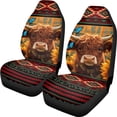 thumbnail image 1 of XYZCANDO Highland Cow Sunflower Front Seat Cushion Protections for Woman Breathable Front Seat Cover Protector Interior Decor Stretchy, for Vehicle Car Auto, 1 of 10