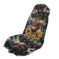 thumbnail image 1 of XYZCANDO Highland Cow Sunflowers Car Seat Cover Towel, Comfortable Seat Covers Machine Washable Soft for SUV Cars Sedans, 1 of 11