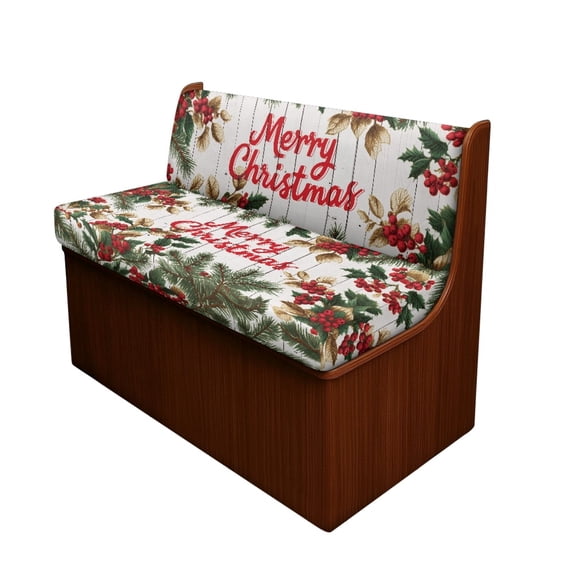XYZCANDO Holly Berry RV Dining Chair Seat Covers Elastic, Suitable for Camper Couch, Camper Cushion Covers, for Sofa Cushion Travel Trailer Couch
