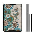 thumbnail image 1 of XYZCANDO Hummingbird RV Door Window Shade Bohemian Flower RV Window Shade with Hook and Loop Camper Decor Foldable RV Black Out Curtains for Camper Windows Universal RV Window Cover Green, 1 of 7