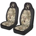 thumbnail image 1 of XYZCANDO Hummingbirds Front Car Seat Cover Comfortable Camo Forest Automobile Front Seat Covers Stretch Polyester Fabric Cover Easy to Install and Clean for Cars SUV Sedans, 1 of 7