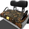 thumbnail image 1 of XYZCANDO Hunting Camo Leaf Golf Cart Seat Cover | 4 Storage Pockets, Non-Slip Washable Terry Cloth For 2-Seat Golf Carts, 1 of 8