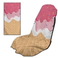 thumbnail image 1 of XYZCANDO Ice Cream Seat Cover Towel Waterproof Sweating Car Seats Cover with Storage Bag Non Slip Backing Sweatproof Cushion Protector Universal Fit for Cars SUV Sedans, 1 of 7